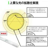 LED蛍光灯 ガラス　アルミ端子 グロー用 40W形 120cm 色選択 TUBE-120PL-X